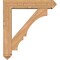 Ekena Millwork Balboa Arts and Crafts Smooth Bracket w/ Offset Brace, Western Red Cedar, 7 1/2"W x 36"D x 40"H BKT0806X36X40BOA03SWR - alternate 2